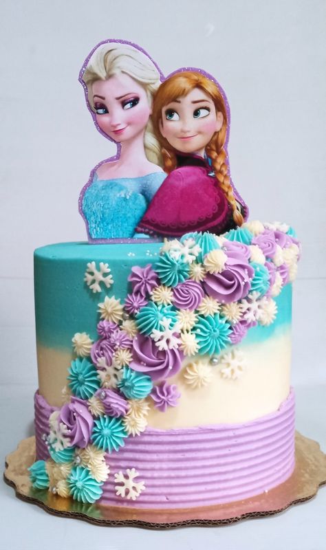 Pastel Frozen Elsa Cake Design, Elsa Pasta, Pastel Frozen, Baby Shower Cake Designs, Disney Frozen Cake, Anna Cake, Elsa Cake, Frozen Cupcakes, Bolo Frozen