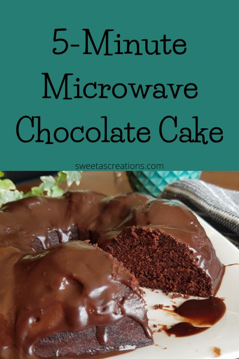 5 Minute Cake, Microwave Chocolate Cake, Microwave Cake Recipe, Microwave Chocolate Cakes, Microwave Mug Recipes, Easy Microwave Recipes, Microwave Dessert, Delicious Chocolate Cake, Microwave Baking