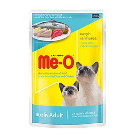 Me-O Adult Tuna & Chicken in Jelly 80gm x 12 Pouches, Online in India at Best Prices from Mrnmrspet.com. Wet Cat Food, Cat & Kitten Food. Free Shipping in India. Food Cat, Kitten Food, Wet Cat, Wet Cat Food, Pet Parent, Cat Food, Cats And Kittens, Jelly, Animal Lover