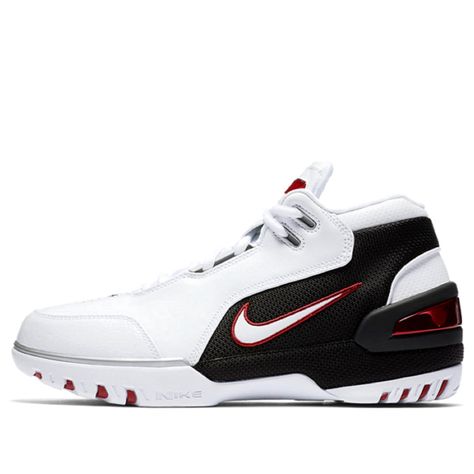 Nike Air Zoom Generation QS First Game - White Black Basketball Shoes/Sneakers Lebron 1, Nike Lebron Shoes, Lebron Shoes, Black Basketball Shoes, Mens Nike Air, Nike Basketball, Nike Lebron, First Game, Air Zoom