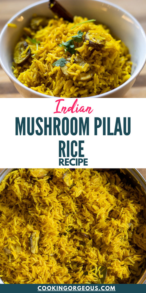 A fluffy, vibrant, and aromatic rice dish to serve with your curry. Pilau Rice Recipe, Pilau Recipe, Indian Mushroom, Turkish Rice, Easy Veggie Side Dish, Vegetarian Party Food, Pilau Rice, Great Dinner Recipes, Steak Side Dishes