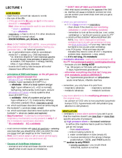 PDF Mark K Nclex Study Guide: Outline format for 2021 NCLEX exam.  Excellent layout - LECTURE 1 ACID - Studocu Nclex Study Guide Cheat Sheets, Nclex Study Plan, Nclex Study Guide, Outline Format, Nclex Exam, Nclex Study, Lab Values, Fundamentals Of Nursing, University Of Houston