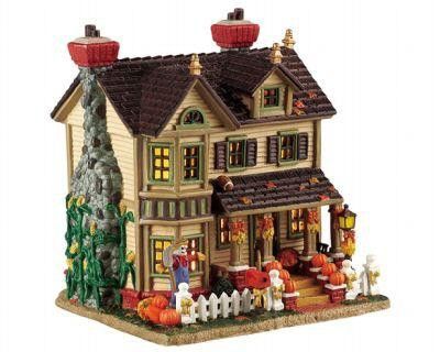 Description Lemax Harvest Crossing Fall Comes Home Item #55211 Approx. size: ( H x W x D ) 6-1/4 x 5-7/8 x 5-1/2 inches 15.9 x 15.0 x 14.0 cm Porcelain lighted building With 1.83m cord (6 feet) with O Lemax Spooky Town Halloween Village, Lemax Halloween Village, Spooky Town Village, Lemax Halloween, Halloween Village Display, Lemax Village, Lemax Spooky Town, Spooky Town, Christmas Traditions Family