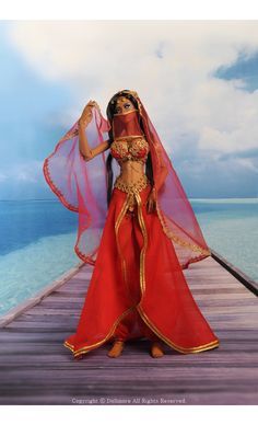 Belly Dancer Outfits, Belly Dancer Costumes, Belly Dance Dress, Belly Dance Outfit, Dancers Outfit, Unique Dolls, Belly Dance Costumes, Black Barbie, Belly Dancers