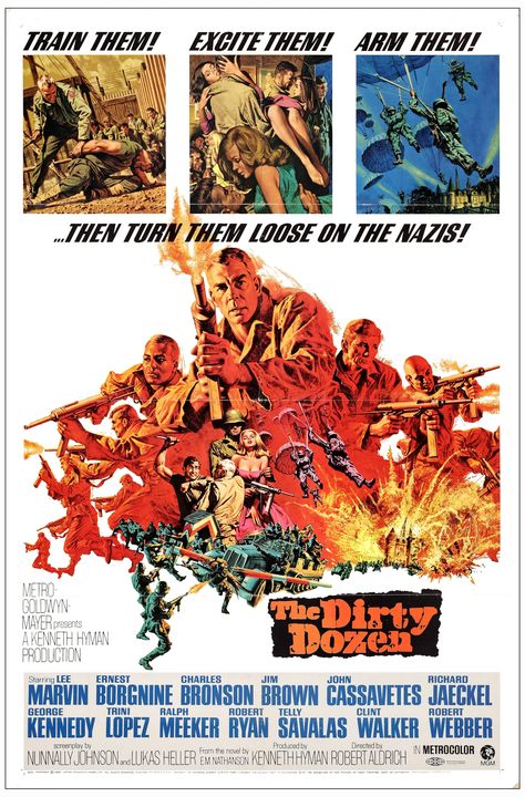 The Dirty Dozen, John Cassavetes, Ernest Borgnine, Lee Marvin, Clint Walker, George Lopez, Dirty Dozen, Jim Brown, Charles Bronson