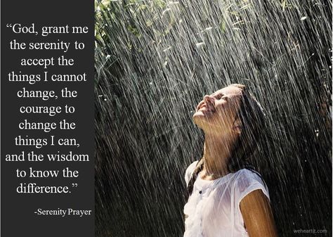 I repeated this prayer again and again to comfort myself when I was going through my divorce. Smell Of Rain, Girly Pop, Reference Pics, Diy Drinks, Beautiful Status, Serenity Prayer, Rain Photography, Secret Life, Best Web