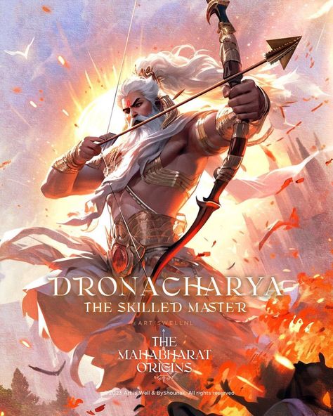 #mahabharat Created by- @artiswellnl Guru Dronacharya Mahabharat, Dronacharya Mahabharata, Ashwathama Mahabharat, Mahabharata Wallpapers, Mahabharat Anime, Mahabharat Illustration, Guru Dronacharya, Mahadev Sati, Mahabharat Characters