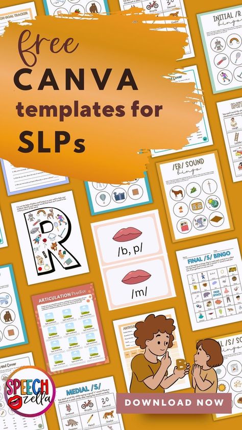 Explore an array of engaging, customizable, and free fall Canva templates for SLPs. Designed to inspire, these templates offer a unique blend of creativity and practicality. They are perfect for creating interactive speech therapy activities that will keep your elementary students engaged and learning while having fun! Speech Therapy Free, Free Canva Templates, Classroom Management Strategies, Development Activities, Physical Development, Speech Language Pathology, Speech Therapy Activities, Language Therapy, Classroom Posters