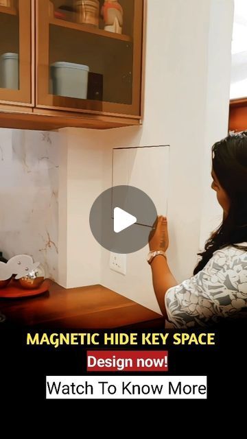 All About Homes - By DJI on Instagram: ""Unlocking secrets with a hidden keyholder in the wall because every space deserves a key feature! 🔑 Check More At @divyajaininteriors Follow For More Such Ideas And Designs 💡 Thanks For Watching ✔️ #divyajaininteriors #keyholder #keyholding #inteeiordesign #instagood #interiordesigner #interiordesign #ideas #decore #homedecore #hiddengems #hidden #trending #reels" Hidden Key Holder Ideas, Key Holders For Wall, Key Holder Ideas, Hidden Key, Key Box, Trending Reels, Key Chain Holder, Wall Key Holder, Thanks For Watching