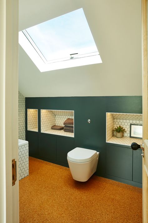 Loft Bathroom Ideas, Loft Ensuite, Attic Bathroom Ideas, Small Attic Bathroom, Loft Conversion Bedroom, Bathroom Loft, Loft Conversions, Loft Bathroom, Loft Storage