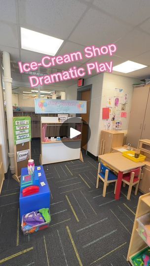 Ice Cream Shop Dramatic Play, Preschool Vibes, Closed Sign, Dramatic Play Area, Ice Cream Shop, Dramatic Play, Preschool Classroom, 1k Views, Role Play