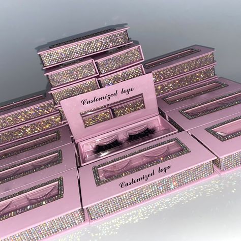 Eyelash Boxes Packaging, Lash Box Packaging Ideas, Lash Boxes, Boxes Packaging, Luxury Lashes, Lashes Logo, Custom Eyes, Eyelash Packaging, Box Paper