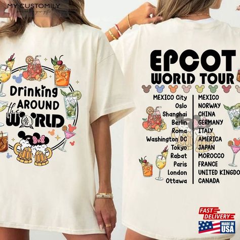 Drinking Around The World Shirt Disneyland Family Trip 2024 Epcot Tour Classic Hoodie Check more at https://mycustomily.com/product/drinking-around-the-world-shirt-disneyland-family-trip-2024-epcot-tour-classic-hoodie/ Drinking Around The World Shirt, Disneyland Family, Rabat Morocco, Epcot Shirts, Drinking Around The World, Disney Family Vacation, Ottawa Canada, Shanghai China, Disney Family