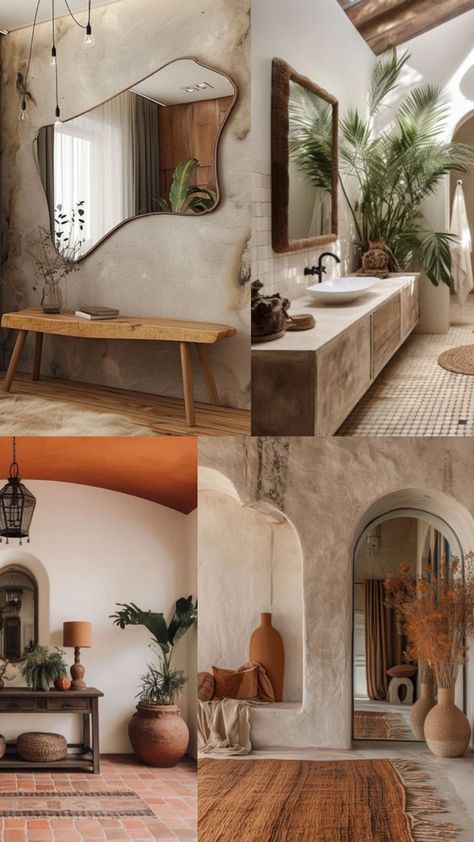 Obsessed with a natural rustic authentic Spanish look right now. Rustic Spanish Decor, Italian Inspired Home, Spanish Farmhouse, Spanish Decor, Home Inspo, Mediterranean Home, Home Reno, Coastal Homes, House Inspo