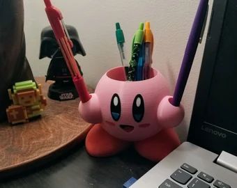 DTCraftingCreations - Etsy Kirby Furniture, Kirby Decor, Kirby Merchandise, Kirby Items, Kirby Clay, Waddle Dee, Desk Items, Game Decor, Room Stuff