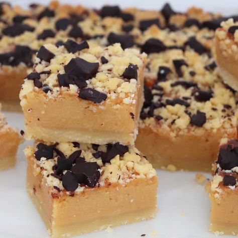 Tan Slice, Peanut Butter Slice, Home Chocolate, Kiwi Recipes, Chocolate Slice, Square Recipes, Slices Recipes, Baked Dessert Recipes, Tasty Treats