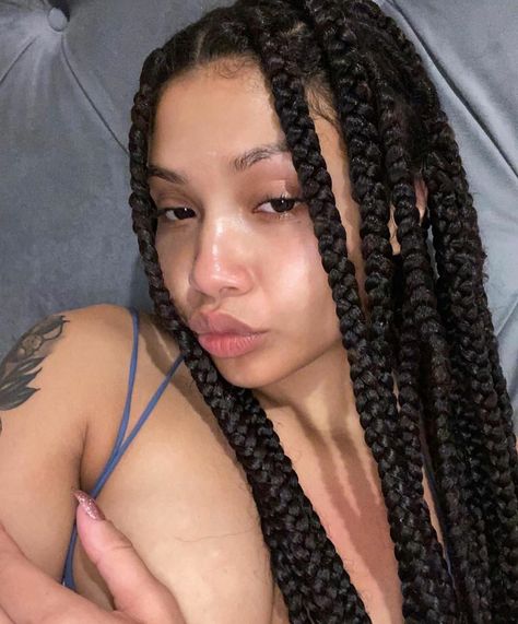 Large Box Braids, Chunky Braids, Summer Braids, Hairdos For Curly Hair, Girls Hairstyles Braids, Girls Braids, Hair Flip, Hair Reference, Baddie Hairstyles