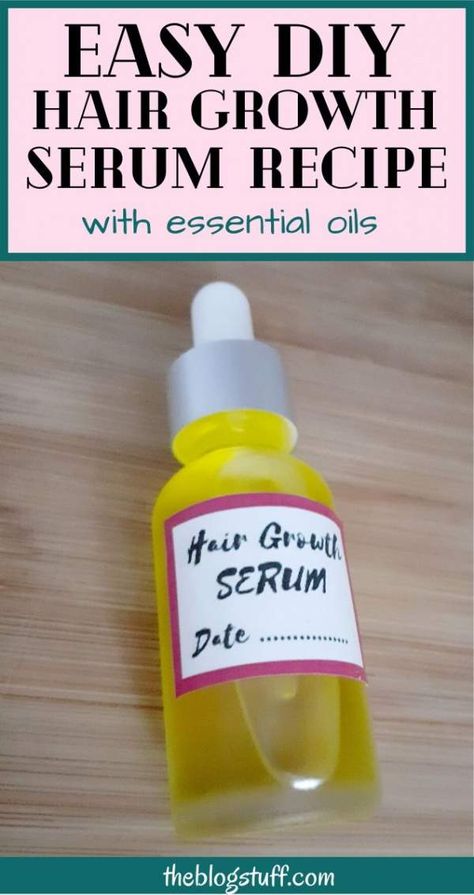 Diy Hair Growth Serum Recipe, Homemade Serum, Easy Diy Hair, Diy Hair Growth Oil, Hair Growth Serum Diy, Serum Recipe, Essential Oil Hair Growth, Diy Hair Growth, Hair Growth Tonic