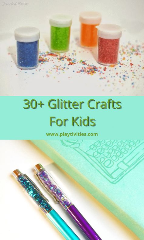 30+ DIY Glitter Crafts for Kids Glitter Activities For Kids, Glitter Craft Ideas, Glitter Crafts For Kids, Glitter Projects For Kids, Diy Glitter Crafts, 90s Crafts, Crafts With Glitter, Glitter Glue Crafts, Toothbrush Craft