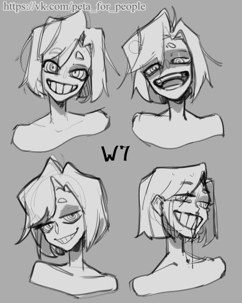 Smirk Reference Drawing, Braces Drawing Reference, Zombie Poses Drawing, Pose Reference Villain, Attack Pose Reference, Vtuber Tutorial, Villain Oc Character Design, Villain Drawing, Comic Artstyle