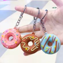 purse charms - Buy purse charms with free shipping on AliExpress Donut Keychain, Decorated Gift Bags, Clay Keychain, Cute Donuts, Bag Decoration, Key Bag, Hanging Pendant, Car Keychain, Soft Plastic