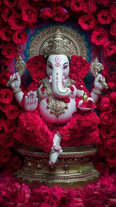 Hd God Wallpapers For Mobile, Ganesh Ji Hd Wallpaper, Vinayagar Images, Ganpati Pic, Ganesh Ji Photo, Pooja Photos, Morning Poems, Ganesha Art Illustration, Om Ganesh