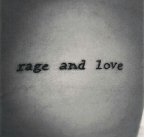 Anger Issue Tattoo, Rage Tattoo Ideas, Rage And Love Tattoo, Anger Issues Tattoo, Self Love Symbol, Rage Tattoo, Green Day Tattoo, Tattoos For Siblings, Matching Tattoos For Siblings