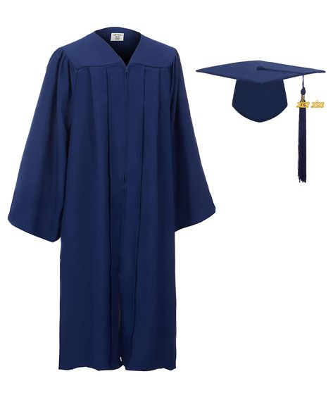 PRICES MAY VARY. What You Get: 1pc Graduation Gown + 1pc Graduation Cap + 1pc Graduation Tassel with removable Graduation 2022 Year Charm + 1pc 2023 golden year charm in the package.If you recieved no or wrong year charm, please contact us via Messages so that we can be able to response your request with a quick reply and provide the correct one urgently. Gown Pattern: Loose-fitting Style Gown design with matte plain weave fabric.For highschool,college,university graduation use. Gown size: Robe Graduation Robe Design, Stark Wallpaper, Graduation Gown And Cap, Graduation Tassel, Fitted Gowns, Kids Graduation, Graduation Gown, Study Ideas, Boys School Uniform