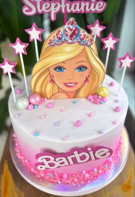 Barbie Candy Cake, Barbie Birthday Cake Ideas, Barbie Cake Designs, Barbie Birthday Cake, Barbie Cake, Birthday Cake Ideas, Cake Decorating Designs, Barbie Birthday, Cake Ideas