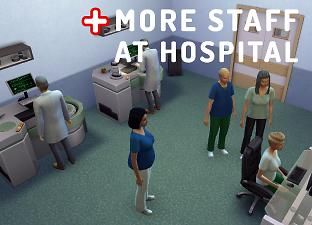 Mod The Sims - More Staff at Hospital Los Sims 4 Mods, Sims 4 Cheats, Sims 4 Blog, At Hospital, Sims 4 Traits, Sims 4 Cas Mods, Sims 4 Game Mods, Sims 4 Expansions, Play Sims