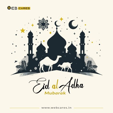 On this blessed occasion of Eid al-Adha, may Allah accept your sacrifices and grant your prayers. Eid Mubarak! #eid2024 #EidAlAdha #webcares Adha Mubarak, Eid Al-adha Mubarak, Eid Al Adha, Eid Mubarak, Allah, Quick Saves