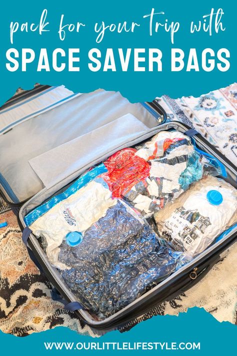 Vacuum Sealed Space Saver Bags Review Perfect Travel Outfit, Florida Travel Destinations, Florida Travel Guide, Travel Benefits, Travel Hack, Packing Luggage, About Space, Travel Necessities, Best Vacuum