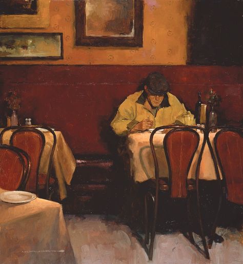 Dining Alone Joseph Lorusso, 데이비드 호크니, Galleria D'arte, Kunst Inspiration, Arte Inspo, Art Archive, Art Website, Paul Mccartney, Life Art