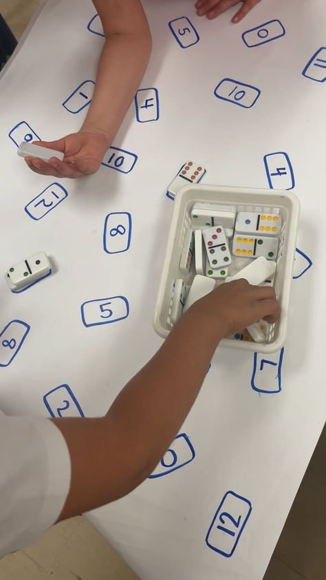 Cindy Dumevski | Kinder teacher 🇨🇦 | Domino Math! Need a last minute math comment (subitizing, number recognition, adding)? This is it! Check out all the learning! This is… | Instagram Addition Activities Preschool, Addition Games Kindergarten, Number Activities Kindergarten, Domino Math, Subitizing Activities, Small Group Activity, Math Addition Games, Toddler Math, Numeracy Activities