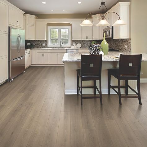 Grey laminate flooring