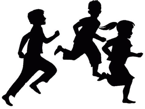 Running Clipart, Children Clipart, Children Running, Boy Silhouette, Kids Silhouette, Running Silhouette, Silhouette Drawing, Silhouette People, Clip Art Pictures