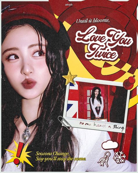 HUH YUNJIN LESSERAFIM Huh Yunjin Poster, Yunjin Poster, Y2k Posters, Huh Yunjin, Pop Posters, Graphic Poster Art, Editing Inspiration, Graphic Design Fonts, Kpop Posters