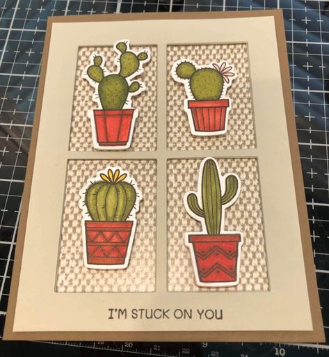 Gina K Designs, Gina K, Stuck On You, Inspirational Cards, Design Projects, Cactus, 10 Things, Design