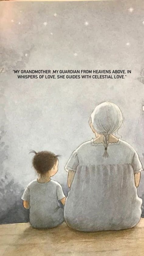 Grandma Hugging Grandchild, A Grandmother's Love, Maa Paintings Art, Grandmother Love Memories, Quotes On Grandmother, Grandma Passing Quotes, Grandmother Love Quotes, Miss You Maa Quotes In Punjabi, Grandmas In Heaven