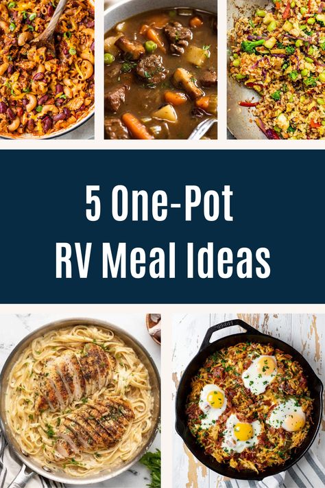 Traveling in an RV with the family can be an incredible adventure, but mealtime doesn't have to be complicated. The key to cooking on the road is simplicity and minimizing clean-up—enter one-pot meals. These easy, family-friendly recipes are perfect for whipping up a hearty dish with minimal effort and maximum flavor, all while making the most of your RV kitchen space.  Here are a few favorite one-pot recipes that will satisfy everyone, from picky eaters to hungry adventurers! Camping One Pot Meals, Meals For The Road, Rv Dishes, Rv Meals, Cheesy Mac And Cheese, Freezer Friendly Meals, Pot Recipes Easy, Rv Kitchen, Easy One Pot Meals