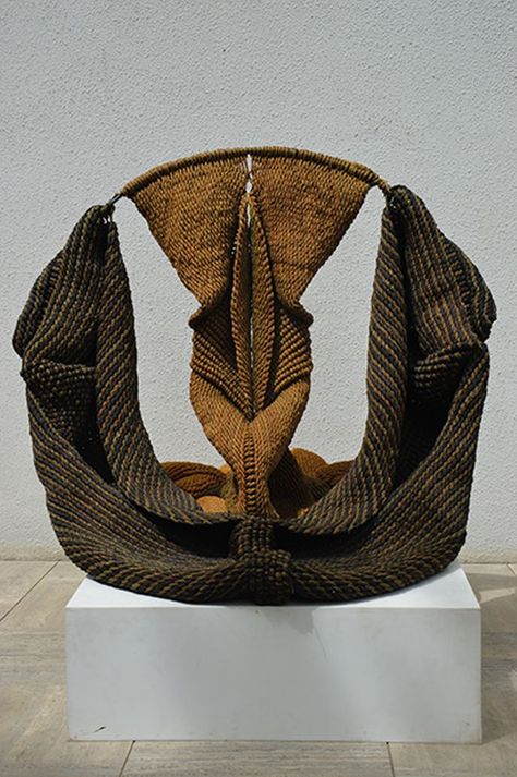 Textile Medium, Frieze London, Brown Macrame, Contemporary African Art, Wool Tapestry, Textile Sculpture, Contemporary Textiles, Craft Artists, Traditional Crafts