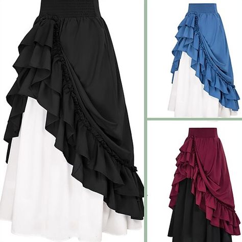 Layered skirt pattern