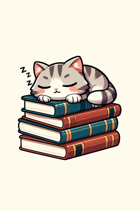 Kitten Sleep On Stack Of Books T-Shirt Kobo Wallpaper, Cats And Books, Samsung Watch, Sleeping Kitten, Cat Reading, Cat Vector, Animal Mugs, Book Tshirts