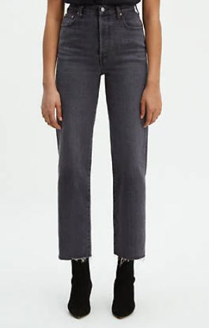 Levis Ribcage Straight Ankle Jeans, Levis Ribcage Straight, Levi's Ribcage, Ribcage Jeans, Levis Outfit, Levis Ribcage, High Rise Black Jeans, Country Attire, Gucci Loafers