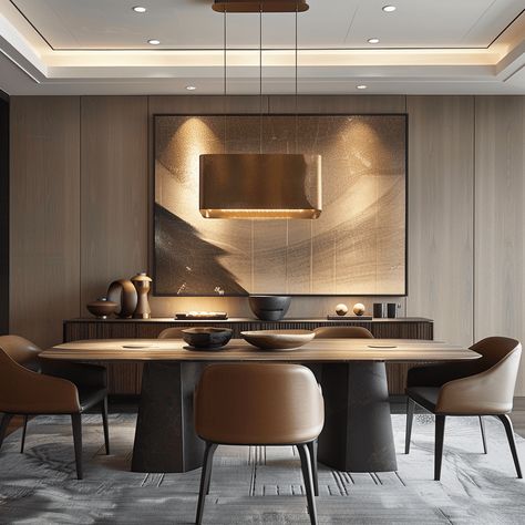 Modern Luxe Interior Design, Dining Room Design Contemporary, Dining Table Design Modern Luxury, Sleek Dining Table, Modern Luxury Dining Room, Luxe Dining Room, Dining Room Table Decor Ideas, Modern Contemporary Dining Room, Modern Dining Room Ideas