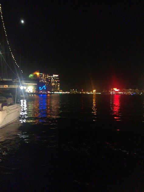 Baltimore, Inner Harbor the night before Sandy. Baltimore At Night, Baltimore Inner Harbor, Baltimore, At Night, Quick Saves