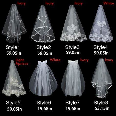 Bridal Veil Women's Tulle Simple Elegant Bachelorette Party Lace Wedding Veil With Comb For Wedding Party https://share.temu.com/xQIhxpijaR via @shoptemu Bridal Shower Veil, Elegant Veils, Veiled Woman, Tulle Wedding Veil, Short Veil, Elegant Photo, Wedding Veils Lace, Simple Photo, Ivory Wedding