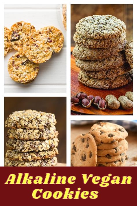 Alkaline Cookies Recipe, Alkaline Cookie Recipe, Alkaline Vegan Dessert Recipes, Alkaline Dessert Recipes, Alkaline Cookies, Alkaline Sweets, Alkaline Desserts, Alkaline Vegan Recipes, Alkaline Snacks