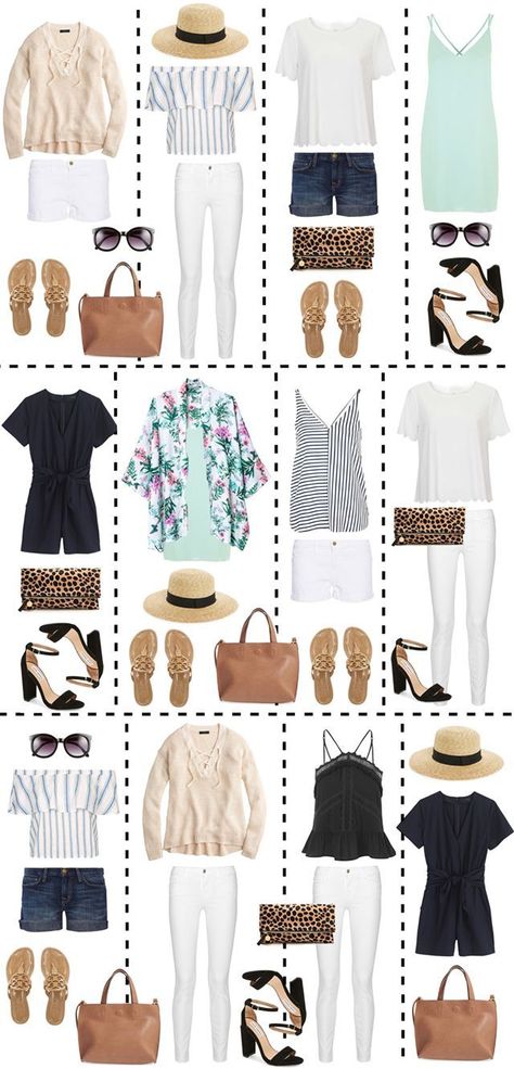 Southern Curls And Pearls, Travel Capsule Wardrobe, Travel Outfit Summer, Cruise Outfits, Honeymoons, Outfit Trends, Travel Wardrobe, Looks Chic, Clothes And Accessories