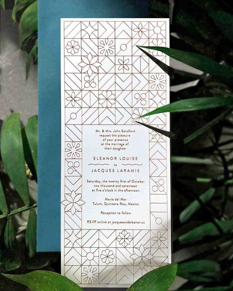 Wedding Invitations White, Metallic Wedding Invitations, Simple Fonts, Fonts Ideas, Metallic Wedding, Tulum Wedding, Invitation Text, 카드 디자인, Geometric Wedding